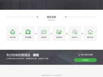 【K69】房屋建造建筑工程房地产建材行业公司网站模板