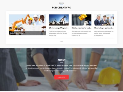 【K189】英文外贸高端企业通用型工厂公司网站模板