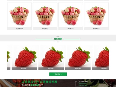 【K444】蔬菜水果基地蔬菜水果配送类公司网站模板