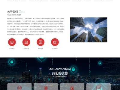 【K658】工业自动化调节阀门气动球阀企业网站模板